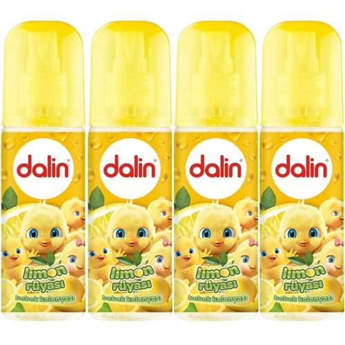 Dalin Bebek Kolonyası 150ML Limon Çiçeği (Limon-Bergomat-Papatya) (4 Lü Set)