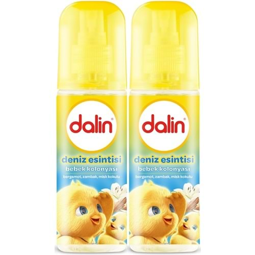 Dalin Bebek Kolonyası 150ML Deniz Esintisi (Bergomat-Zambak-Misk Kokulu) (2 Li Set)