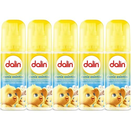 Dalin Bebek Kolonyası 150ML Deniz Esintisi (Bergomat-Zambak-Misk Kokulu) (5 Li Set)