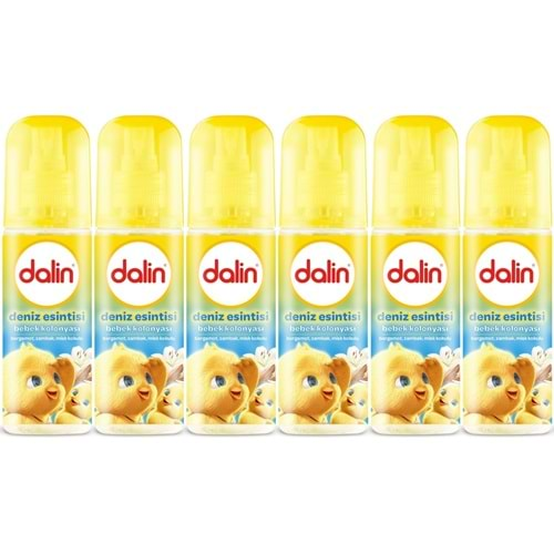 Dalin Bebek Kolonyası 150ML Deniz Esintisi (Bergomat-Zambak-Misk Kokulu) (6 Lı Set)