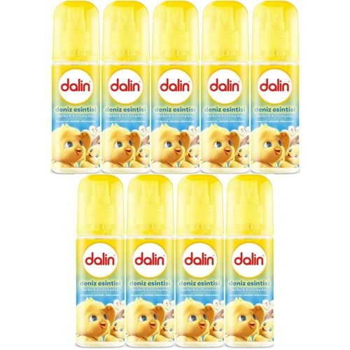 Dalin Bebek Kolonyası 150ML Deniz Esintisi (Bergomat-Zambak-Misk Kokulu) (9 Lu Set)