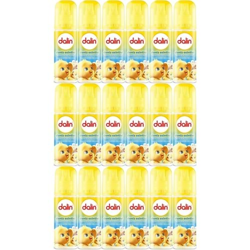 Dalin Bebek Kolonyası 150ML Deniz Esintisi (Bergomat-Zambak-Misk Kokulu) (18 Li Set)