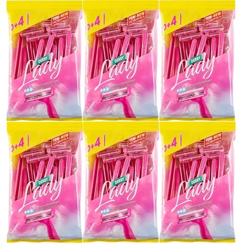 Derby Lady Traş Bıçağı Çift Bıçaklı 84 Lü Set (6PK*14)