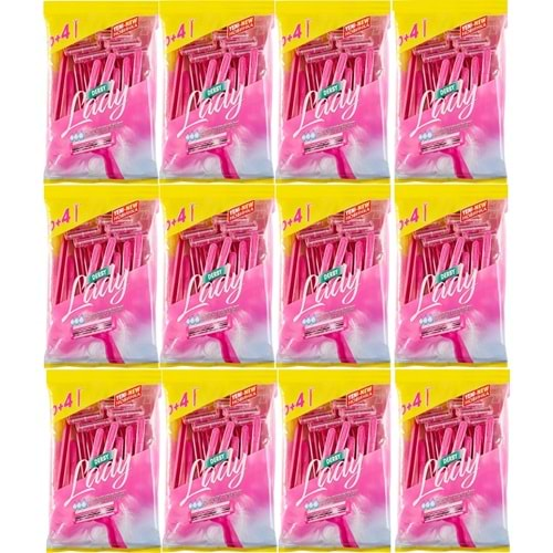 Derby Lady Traş Bıçağı Çift Bıçaklı 168 Li Set (12PK*14)