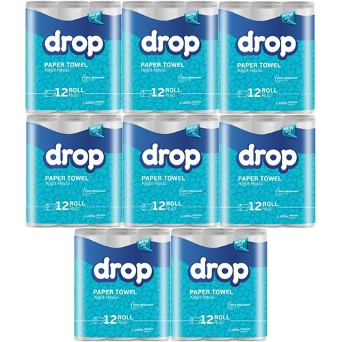 Drop Kağıt Havlu Çift Katlı 96 Lı Paket (8PK*12)