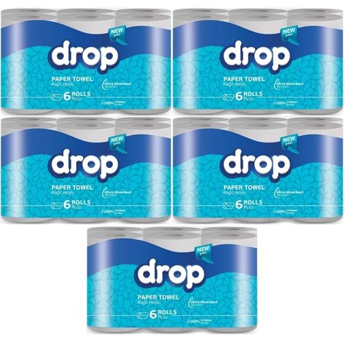 Drop Kağıt Havlu Çift Katlı (30 Lu Pk) (5PK*6)