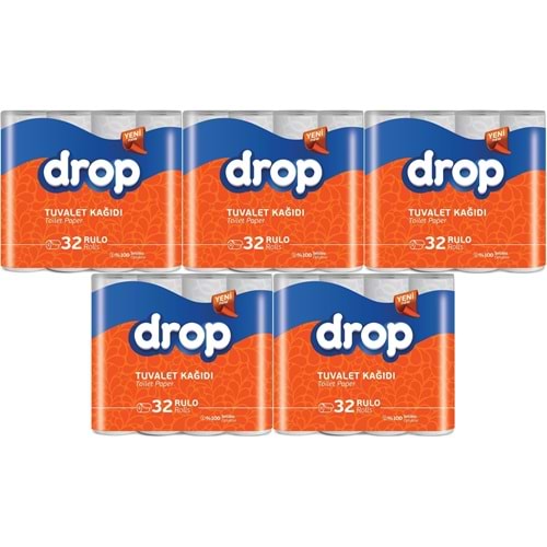 Drop Tuvalet Kağıdı Çift Katlı 160 Lı Paket (5PK*32)
