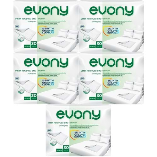 Evony Hasta Yatak Koruyucu Örtü 60*90CM 150 Adet (5PK*30) (Kaymaz Özellikli)