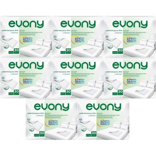 Evony Hasta Yatak Koruyucu Örtü 60*90CM 240 Adet (8PK*30) (Kaymaz Özellikli)