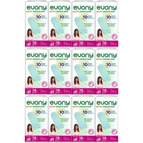 Evony Günlük Mesane Pedi Ekstra Uzun 216 Adet (12PK*18)