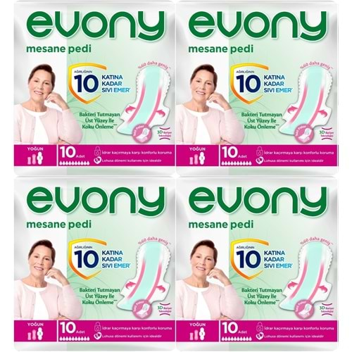 Evony Günlük Mesane Pedi Yoğun 40 Adet (4PK*10)