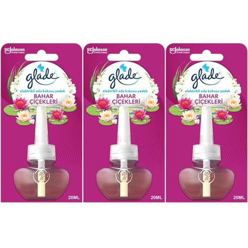 Glade Elektrikli Oda Kokusu Yedek Bahar Çiçekleri (3 Lü Set)