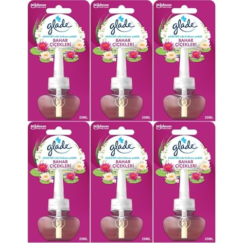 Glade Elektrikli Oda Kokusu Yedek Bahar Çiçekleri (6 Lı Set)