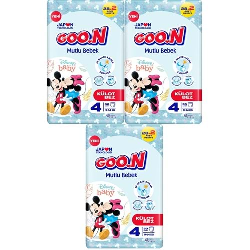 Goon Mutlu Bebek Külot Bebek Bezi Beden:4 (9-14KG) Maxi 90 Adet Jumbo Fırsat Pk