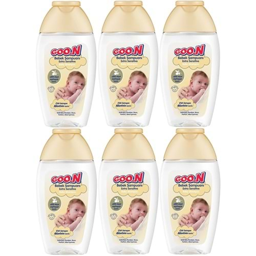 Goon Bebek Saç ve Vücut Şampuanı 200ML Ekstra Sensitive/Hassas (6 Lı Set)