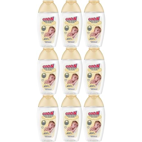 Goon Bebek Saç ve Vücut Şampuanı 200ML Ekstra Sensitive/Hassas (9 Lu Set)