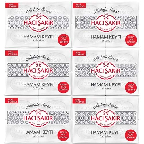 Hacı Şakir Sabun 800GR Hamam Keyfi (Nostalji Serisi) (6 Lı Set)