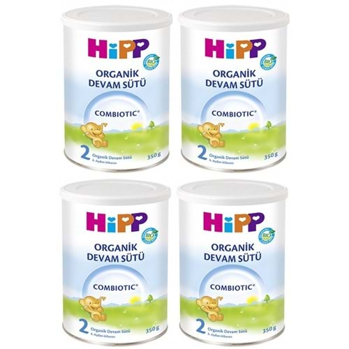 Hipp Organik Combiotic Bebek Sütü 350GR No:2 (4 Lü Set)