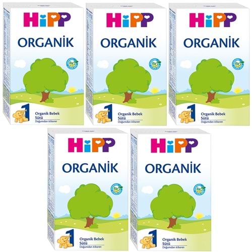 Hipp Organik Bebek Sütü 300GR No:1 (5 Li Set)