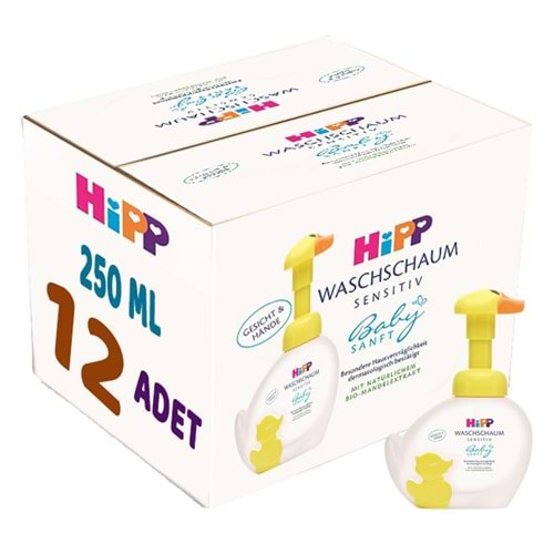 Hipp Babysanft Bebek/Çoçuk El Yıkama Köpüğü 250ML Pompalı 12 Li Set