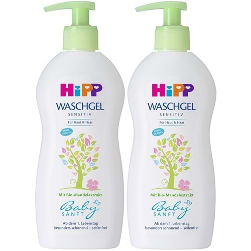 Hipp Babysanft Bebek Saç ve Vücut Banyo Jeli 400ML (2 Li Set)