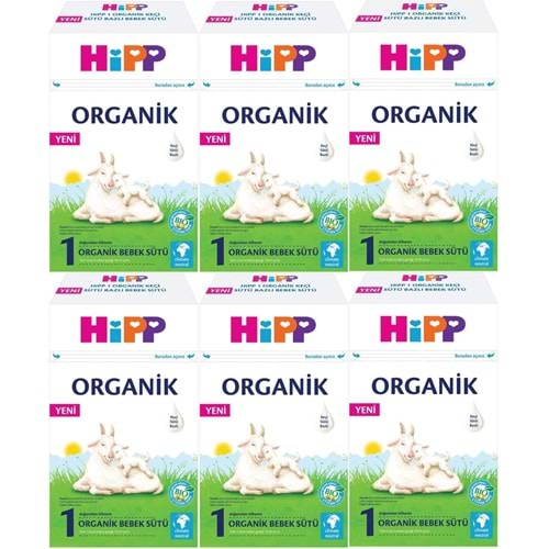 Hipp Organik Keçi Sütü Bazlı Devam Sütü 400GR No:1 (0-6 Ay) (6 Lı Set)