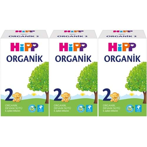 Hipp Organik Devam Sütü 600GR No:2 (6. Aydan İtibaren) (3 Lü Set)