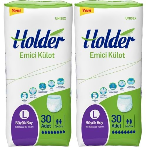 Holder Emici Külot Hasta Bezi Large Büyük 60 Adet (2PK*30)