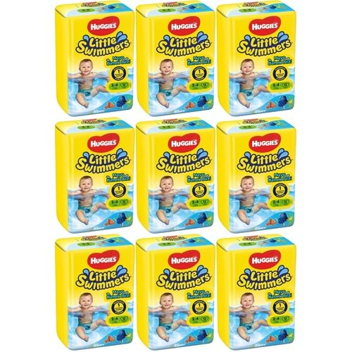 Huggıes Little Swımmers Mayo Bebek Bezi Beden:3-4 (7-15KG) 108 Adet (9PK*12)