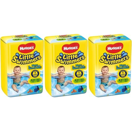 Huggıes Little Swımmers Mayo Bebek Bezi Beden:3-4 (7-15Kg) 36 Adet (3Pk*12)