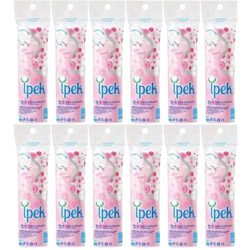 İpek Makyaj Temizleme Pedi 840 Adet (12PK*70)