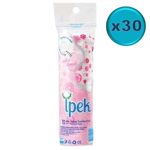 İpek Makyaj Temizleme Pedi 2100 Adet (30PK*70)