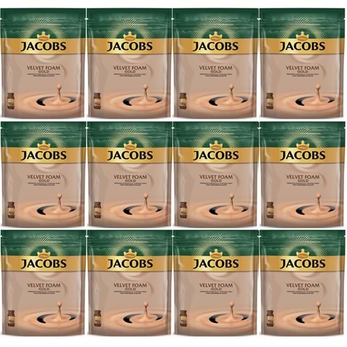 Jacobs Velvet Gold Foam Kahve 70GR (12 Li Set)