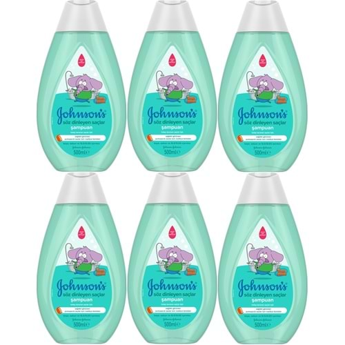 Johnsons Baby Bebek Şampuanı 500ML Kral Şakir Söz Dinleyen Saçlar (6 Lı Set)