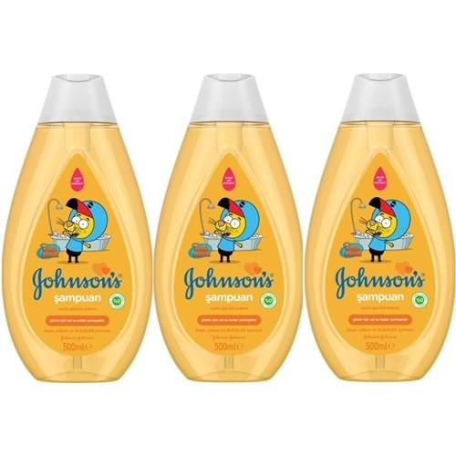 Johnsons Baby Bebek Şampuanı 500ML Kral Şakir Klasik (3 Lü Set)