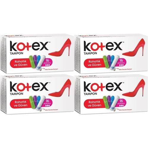 Kotex Tampon Normal 64 Lü Set (4PK*16)