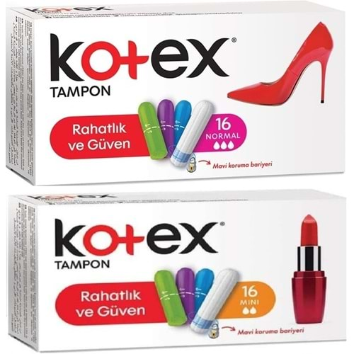 Kotex Tampon Normal - Mini 32 Li Karma Set (2PK*16)