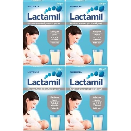 Nutrıcıa Lactamil 200GR (Emziren Anneler İçin Sütlü İçeçek) (4 Lü Set)