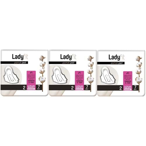 Ladyfit Pamuk Ped Uzun 3 Lü Set (İç Adet 21) (3PK*7)