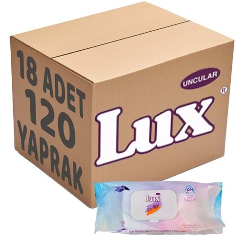 Lux Islak Havlu Mendil 120 Yaprak Klasik (18 Li Set) Plastik Kapaklı