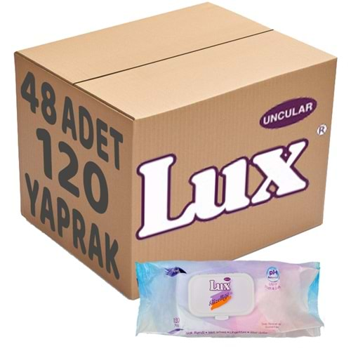 Lux Islak Havlu Mendil 120 Yaprak Klasik (48 Li Set) Plastik Kapaklı