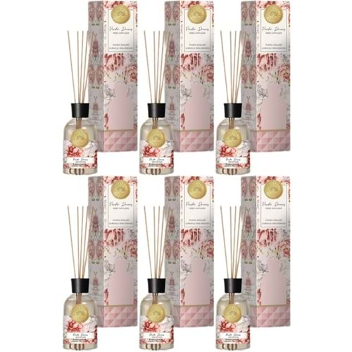 Mabel Marseılle Çubuklu Oda Parfümü 100ML Pudra Düşleri (6 Lı Set)