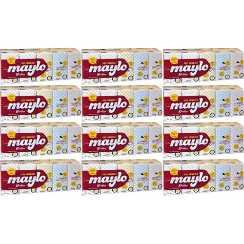 Maylo Cep Kağıt Mendil 120 Li Set (12PK*10)