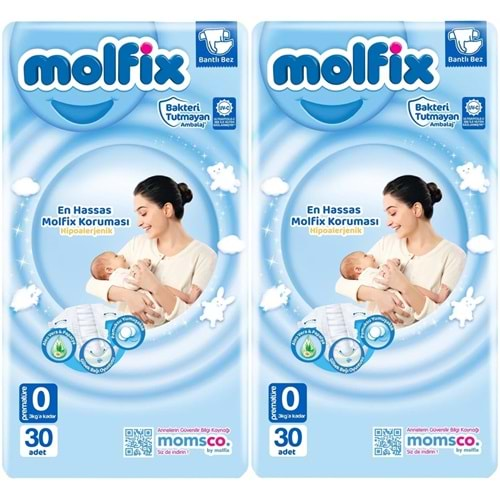 Molfix Bebek Bezi Ekonomik Beden:0 (0-3KG) Prematüre 60 Adet