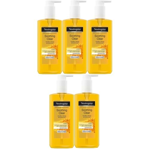 Neutrogena Soothing Clear Micellar Yüz Temizleme Jeli 200ML (5 Li Set)