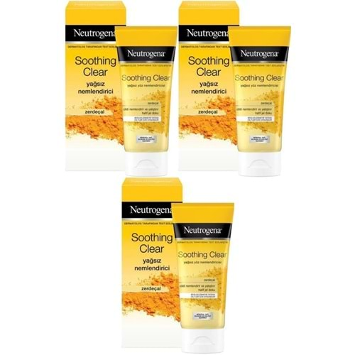 Neutrogena Soothing Clear Yağsız Nemlendirici 75ML (3 Lü Set)