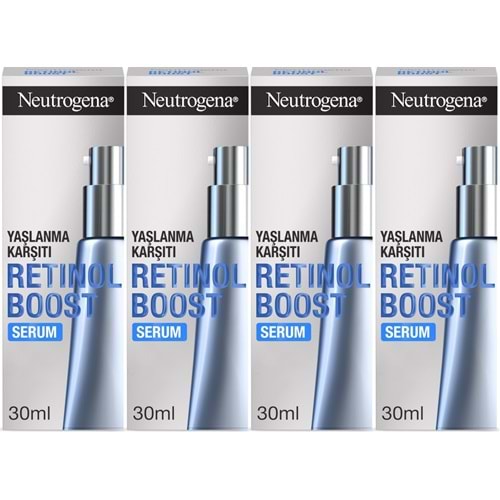 Neutrogena Retinol Boost Serum Antiaging 30ML (Yaşlanma Karşıtı Serum) (4 Lü Set)