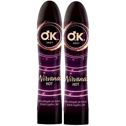 Okey Kayganlaştırıcı Jel 100ML Nirvana Hot (2 Li Set)