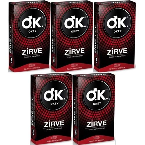 Okey Prezervatif 50 Adet Zirve (5 Li Set)