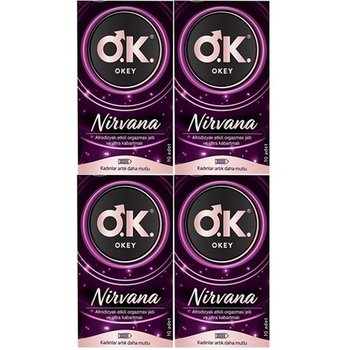 Okey Prezervatif 40 Adet Nirvana (4 Lü Set)